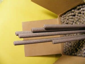 multiple welding rods in package