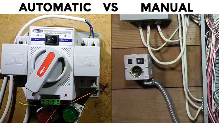 automatic vs manual transfer switch comparison