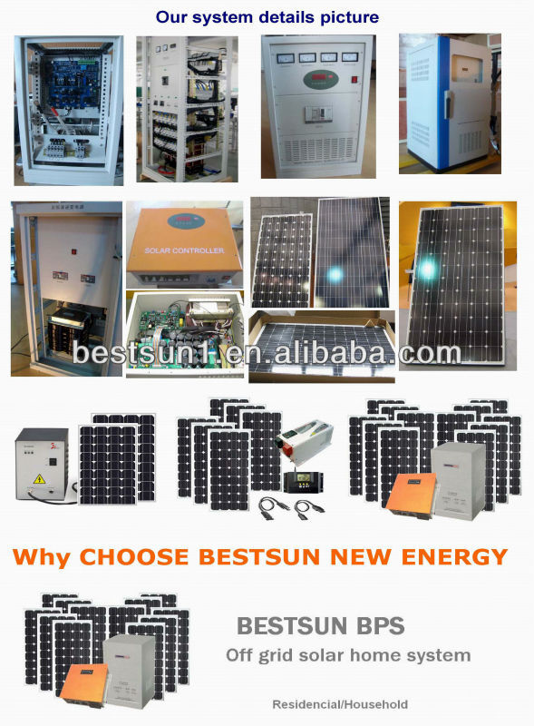 solar collector  BESTSUN solar power system solar panel BFS 2000W 30000W solar collector