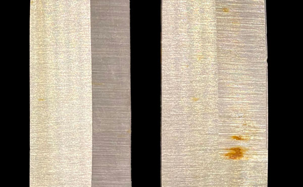 Passivation prevents rust in stainless steel
