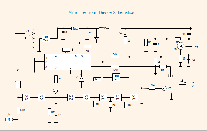 Schematic of Micro Electronic Device