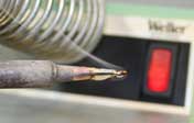 Tinning soldering iron tip